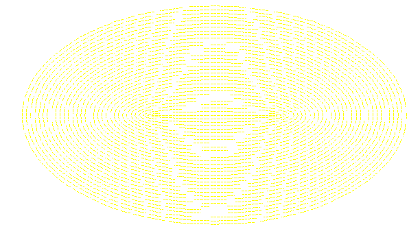 This pattern was created by the interaction of a square pattern and a concentric ellipse pattern.