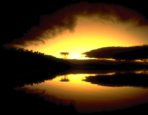 Sunrise in a protected anchorage in Tonga. © https://www.thread-of-awareness-in-chaos.com/order.html